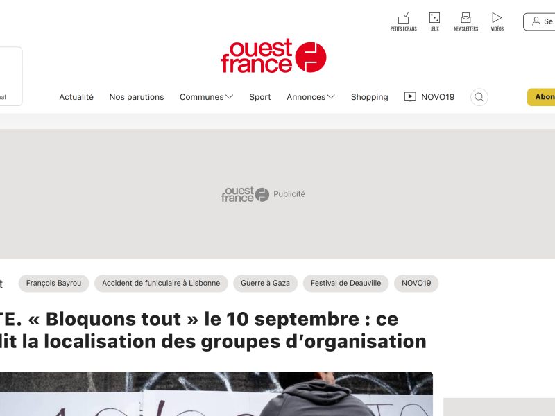 Ouest-France : toute l’actualité en direct, l’info en continu en France, dans les régions et dans le monde